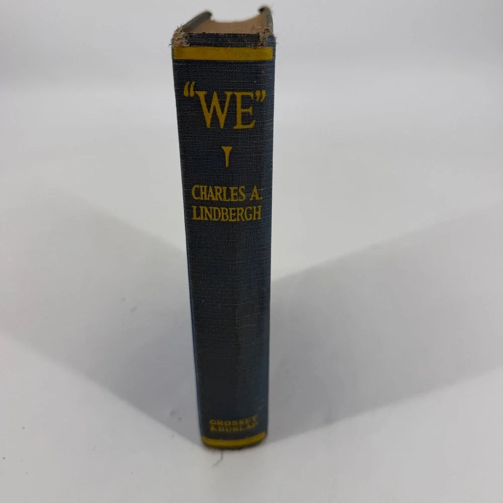 WE Charles Lindbergh 1927 Grosset & Dunlap Vintage Aviation Book Spirit St Louis